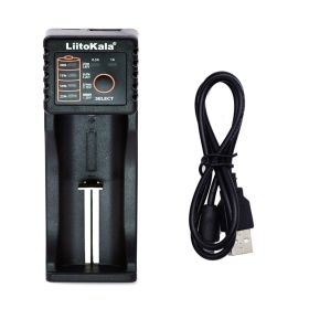 Lii-PD4 Lii-PD2 Lii-402 Lii202 Lii100 18650 Charger Universal Smart Charger for 26650 18650 21700 18500 AA AAA battery (Color: Lii-100 standard, Socket Standard: US)